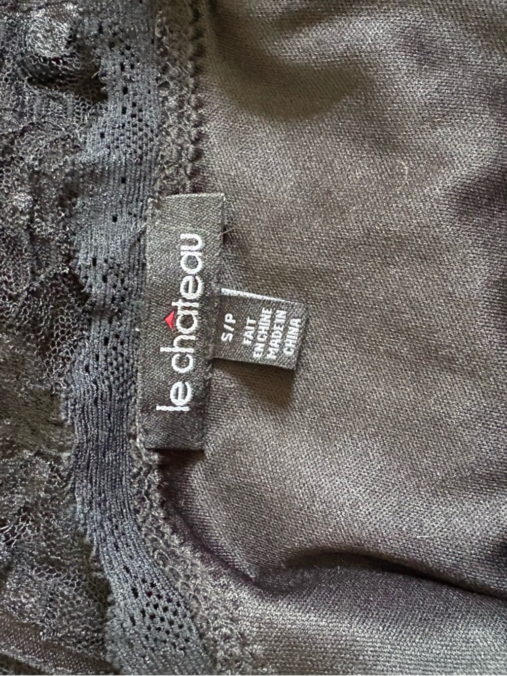 le château Black Lace Camisole with Scalloped Trim - Picture 4 of 4